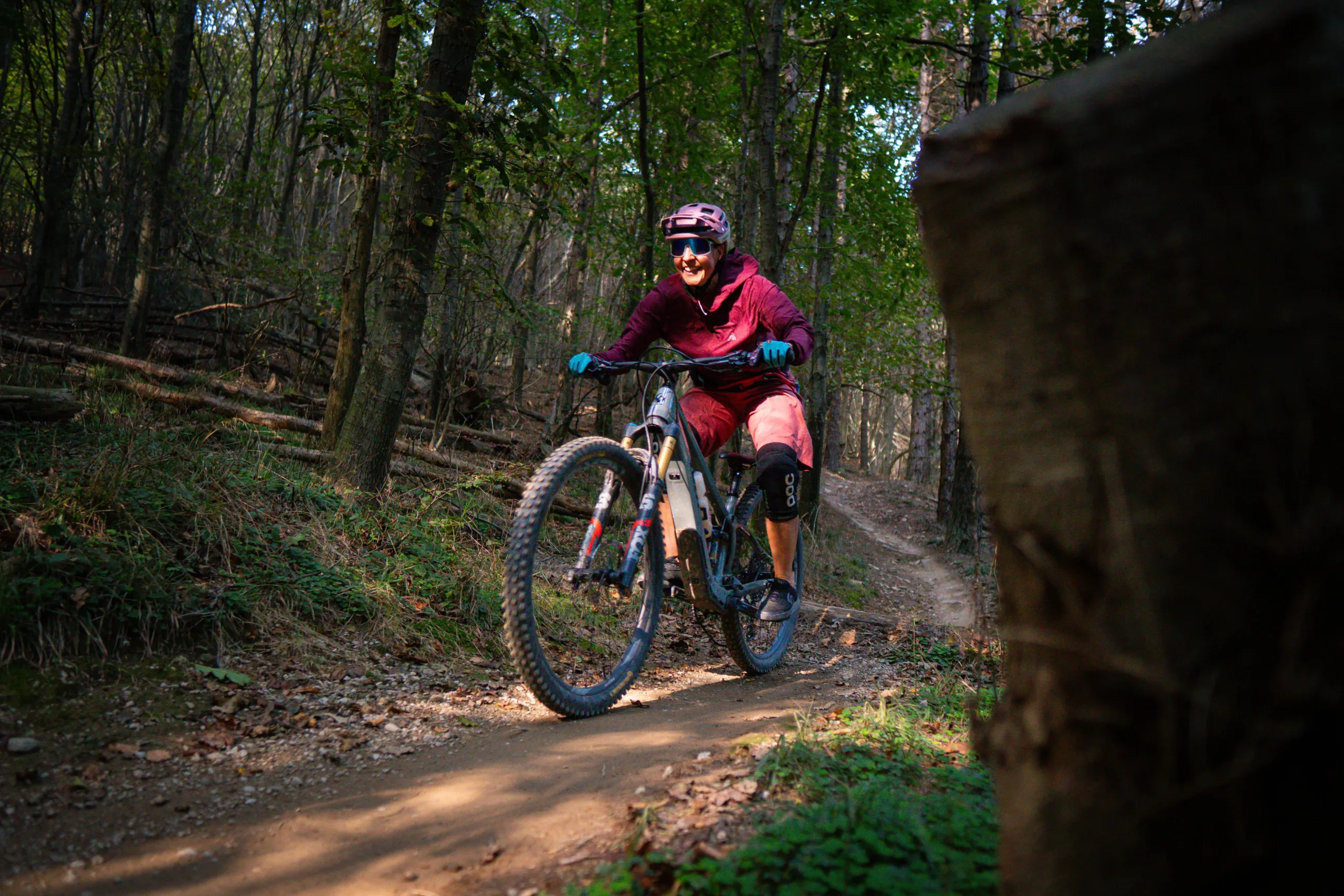 Mountainbike on Crestino trail in Finale Ligure during The Classic Bike Shuttle Tour 7